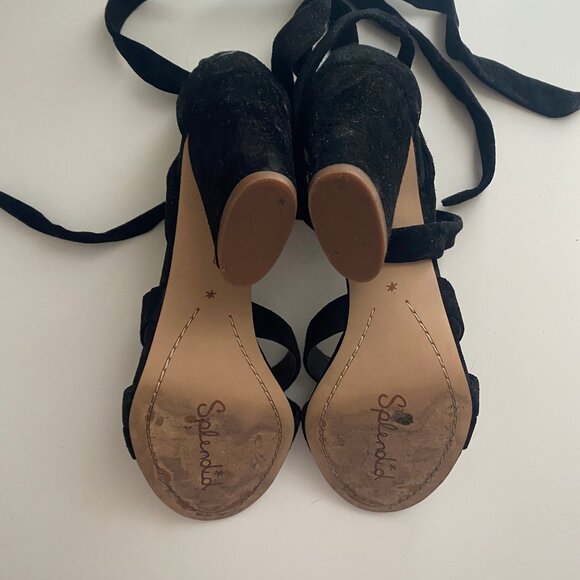 Splendid Fergie Heel in black suede, size 8 - Picture 5 of 6